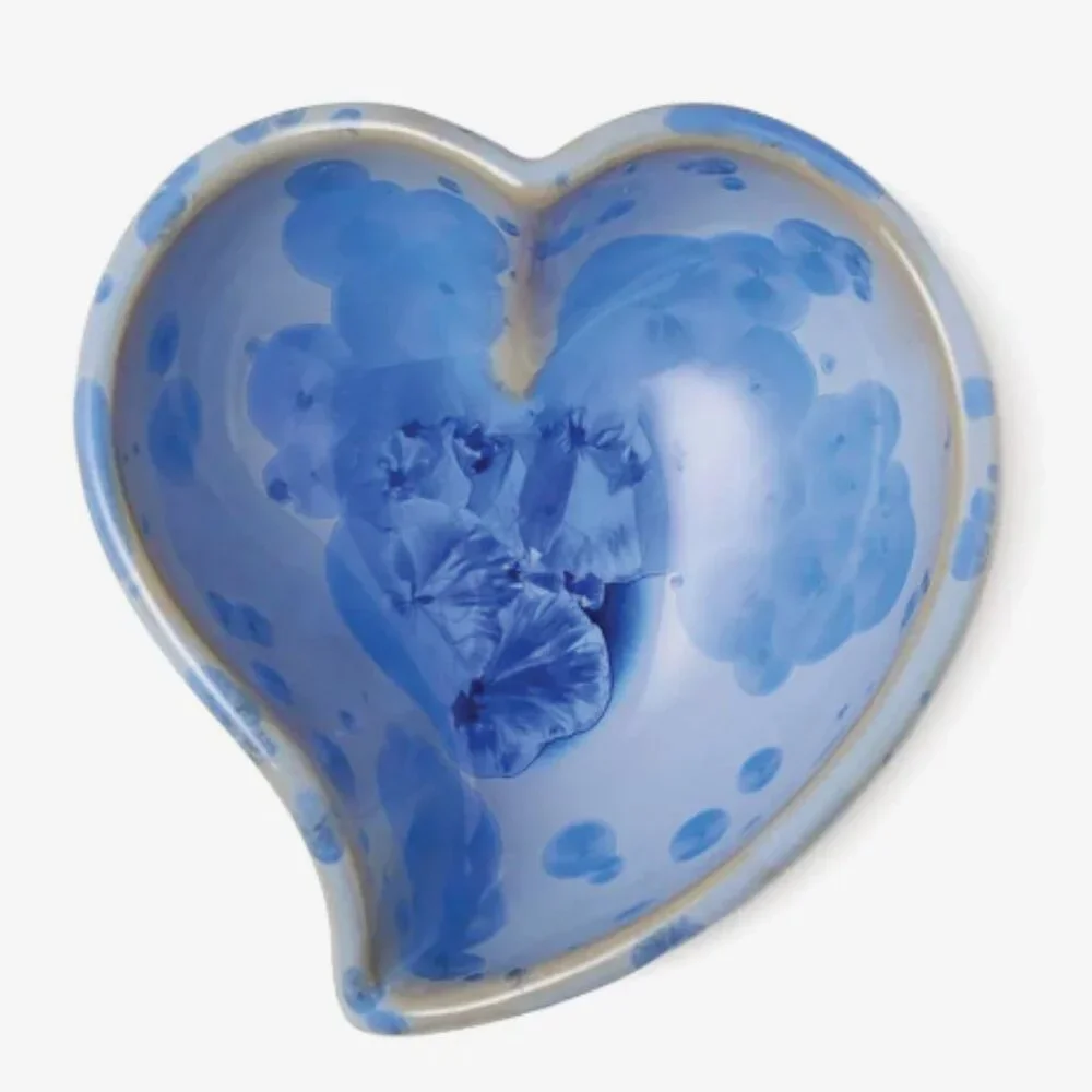 SIMON PEARCE Twist Heart Bowl — Crystalline COBALT - Picture 1 of 12